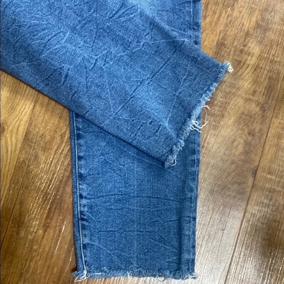 Kenzie vintage luxe Allie high rise slim  straight Distressed Blue Jeans size 8 - Picture 4 of 8